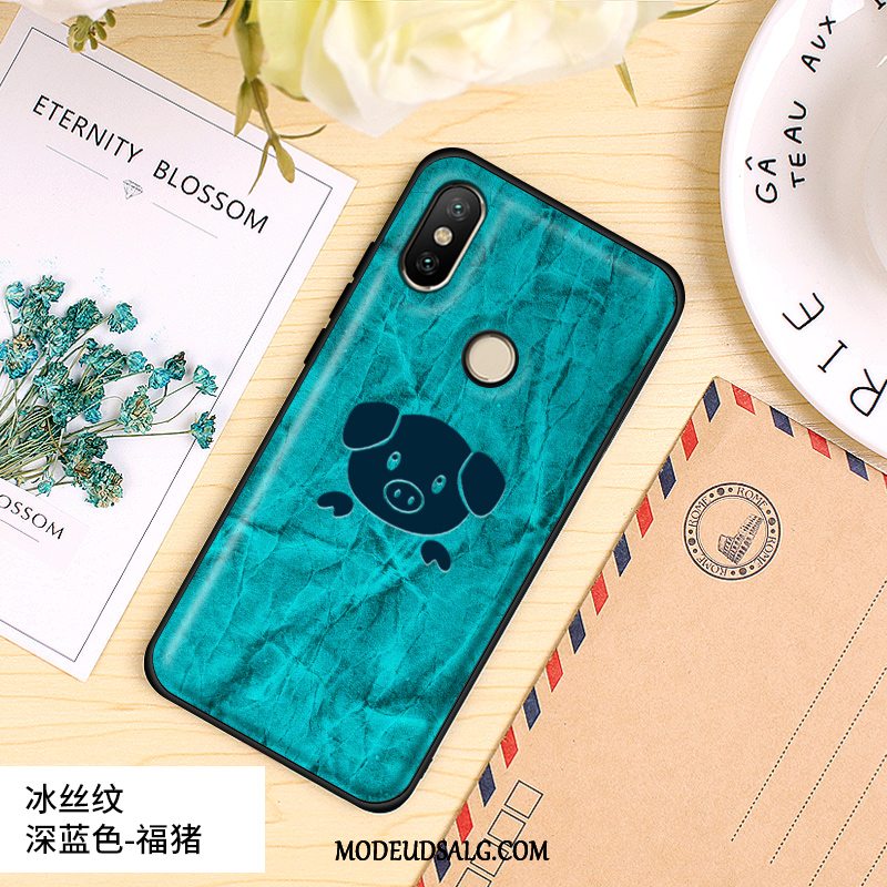 Xiaomi Mi 8 Etui Silikone Membrane Nubuck Alt Inklusive Hård