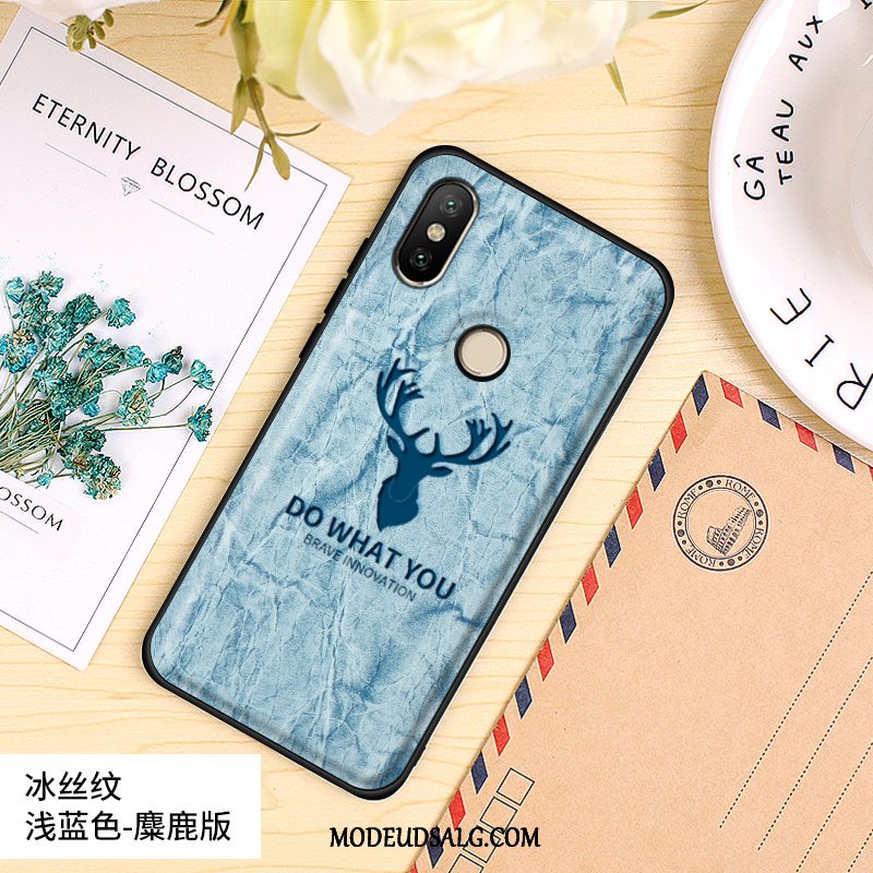 Xiaomi Mi 8 Etui Silikone Membrane Nubuck Alt Inklusive Hård