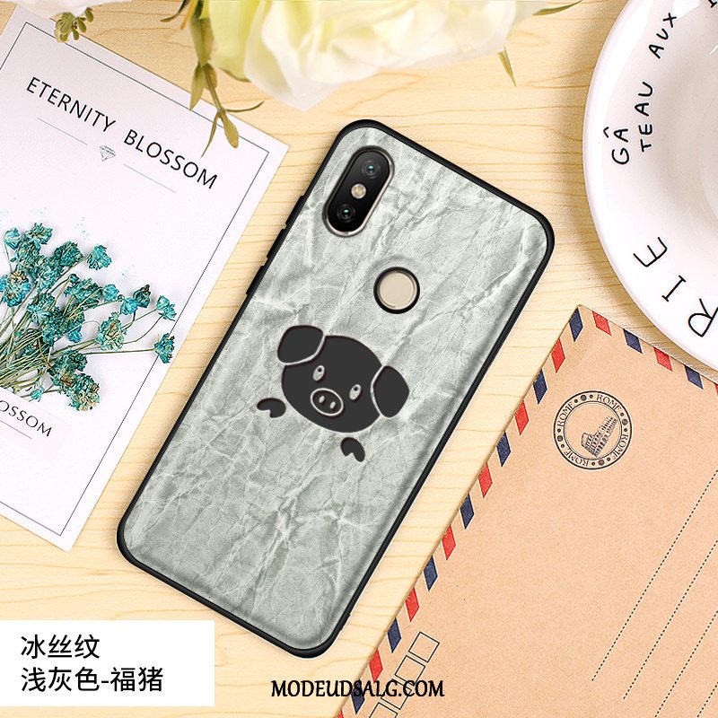 Xiaomi Mi 8 Etui Silikone Membrane Nubuck Alt Inklusive Hård