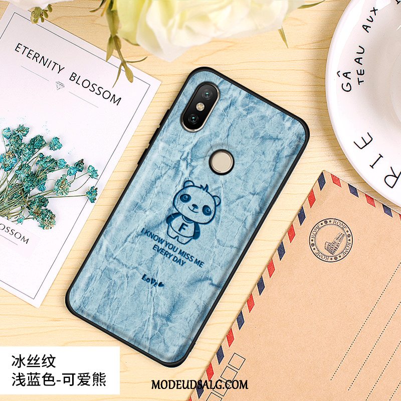 Xiaomi Mi 8 Etui Silikone Membrane Nubuck Alt Inklusive Hård