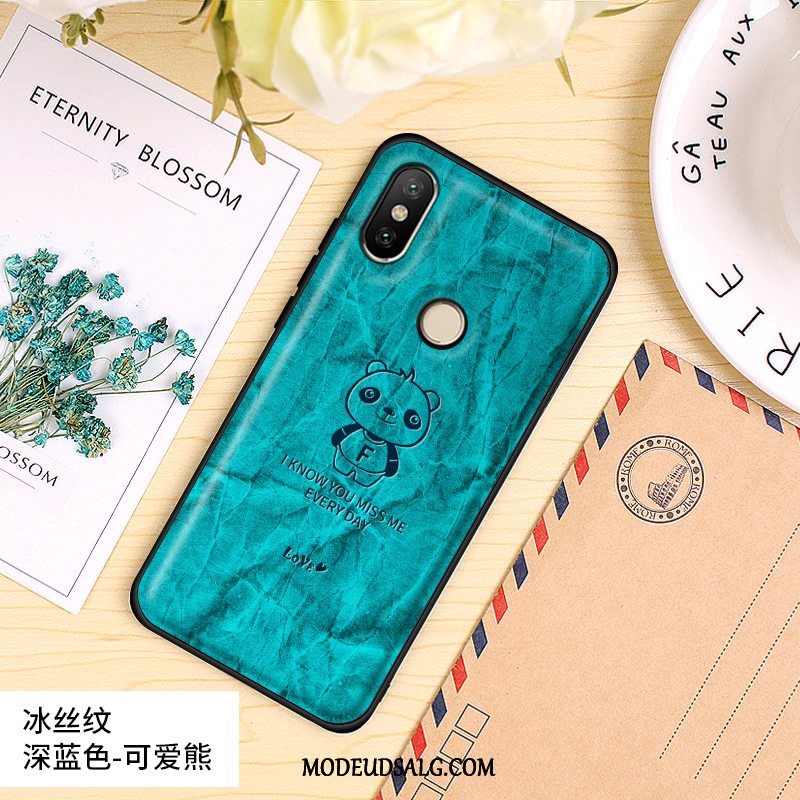 Xiaomi Mi 8 Etui Silikone Membrane Nubuck Alt Inklusive Hård