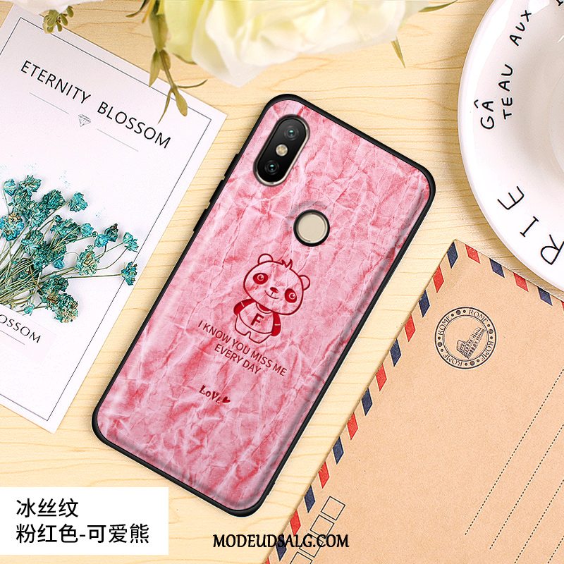 Xiaomi Mi 8 Etui Silikone Membrane Nubuck Alt Inklusive Hård