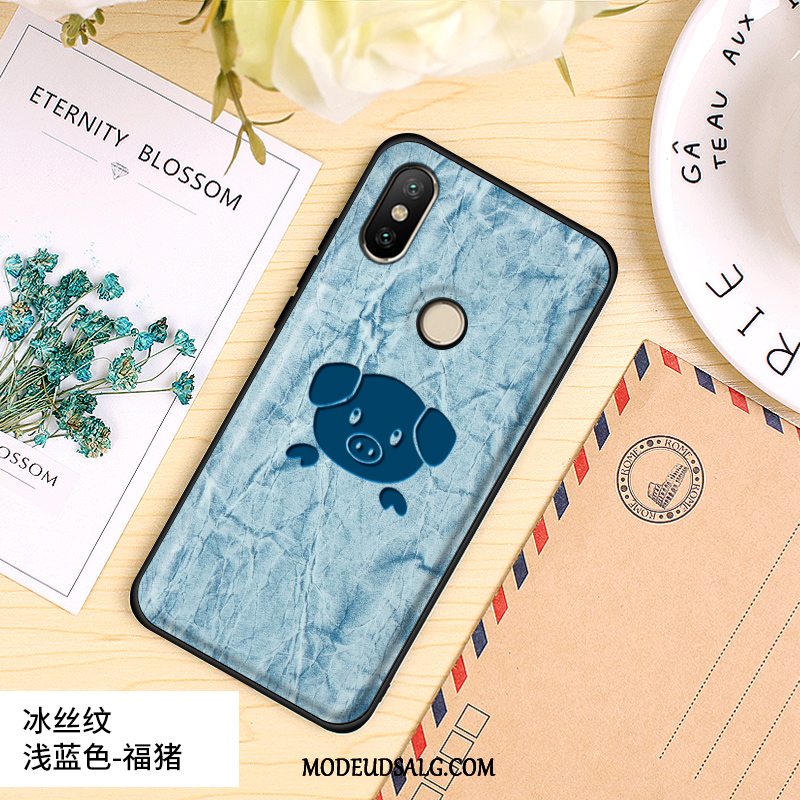 Xiaomi Mi 8 Etui Silikone Membrane Nubuck Alt Inklusive Hård