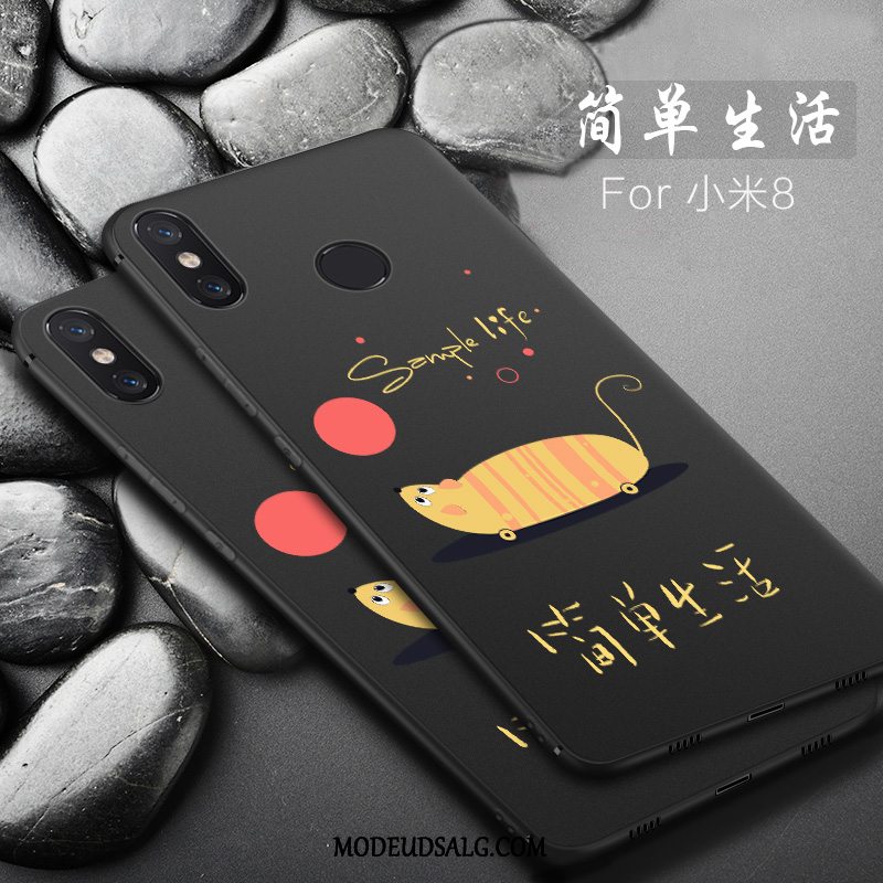 Xiaomi Mi 8 Etui Simple Cover Anti-fald Ny Silikone