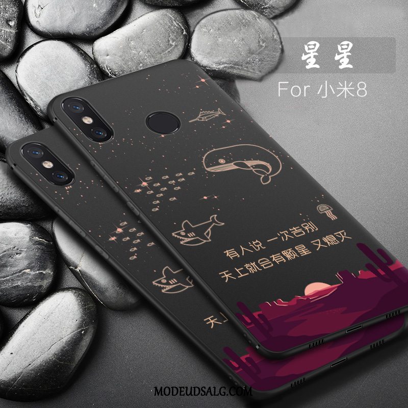 Xiaomi Mi 8 Etui Simple Cover Anti-fald Ny Silikone