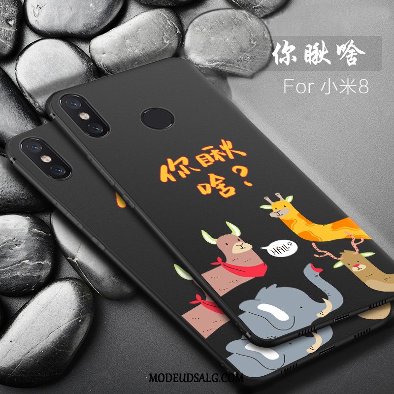 Xiaomi Mi 8 Etui Simple Cover Anti-fald Ny Silikone