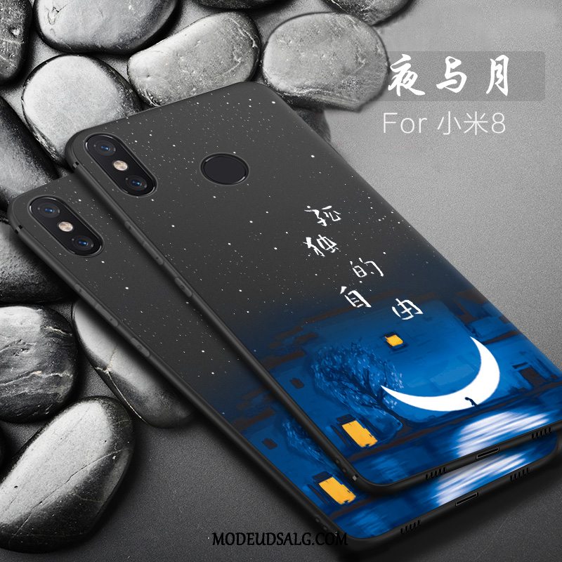 Xiaomi Mi 8 Etui Simple Cover Anti-fald Ny Silikone