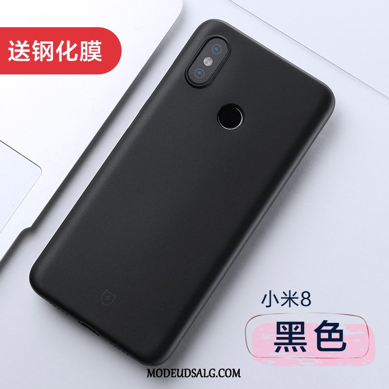 Xiaomi Mi 8 Etui Tynd Silikone Sort Trendy Alt Inklusive