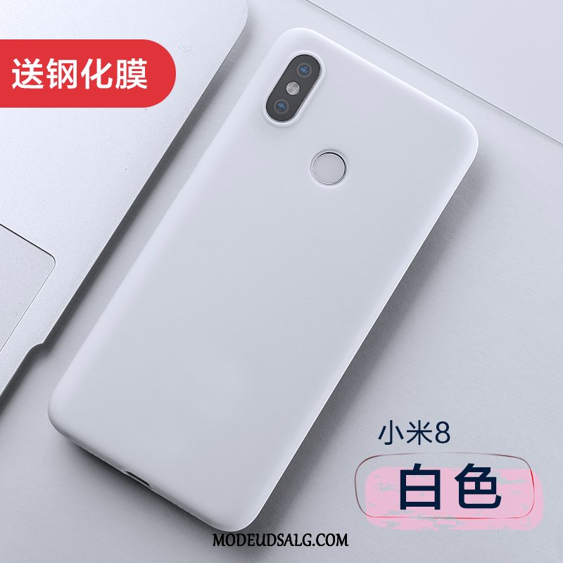 Xiaomi Mi 8 Etui Tynd Silikone Sort Trendy Alt Inklusive