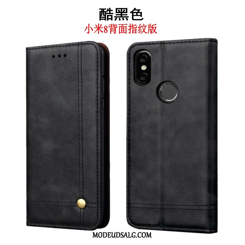 Xiaomi Mi 8 Etui Ungdom Lille Sektion Beskyttelse Cover Lædertaske