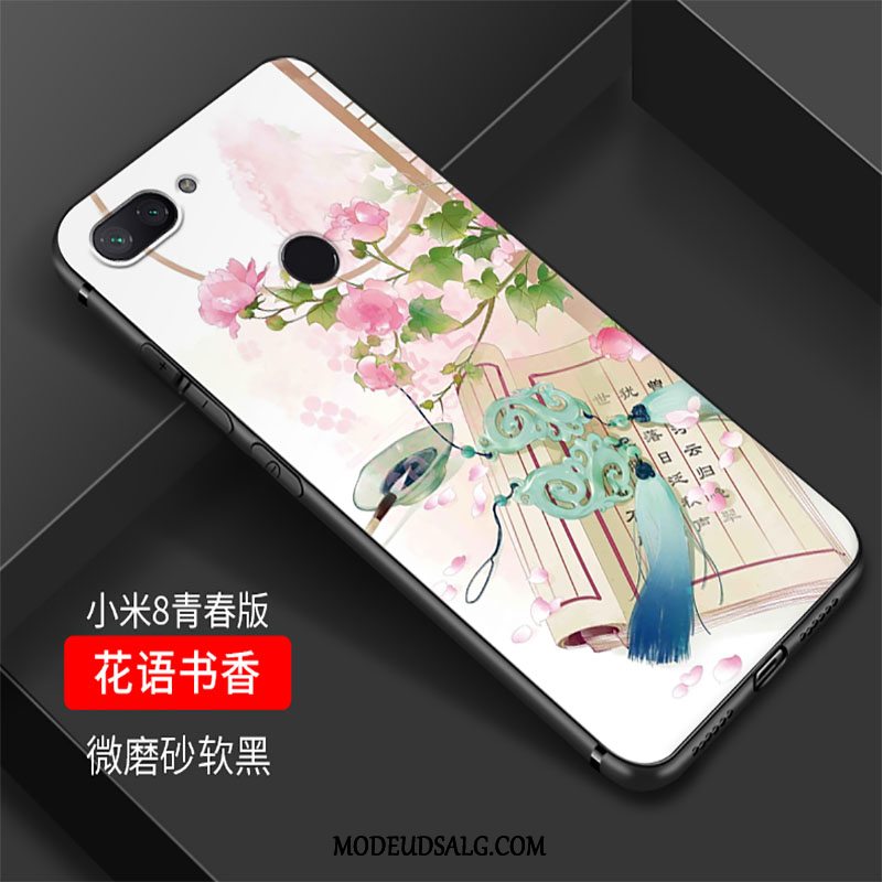 Xiaomi Mi 8 Lite Etui Cover Kinesisk Stil Af Personlighed Silikone Vintage