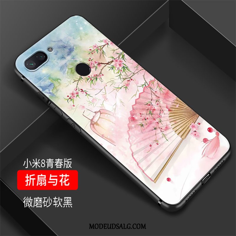 Xiaomi Mi 8 Lite Etui Cover Kinesisk Stil Af Personlighed Silikone Vintage