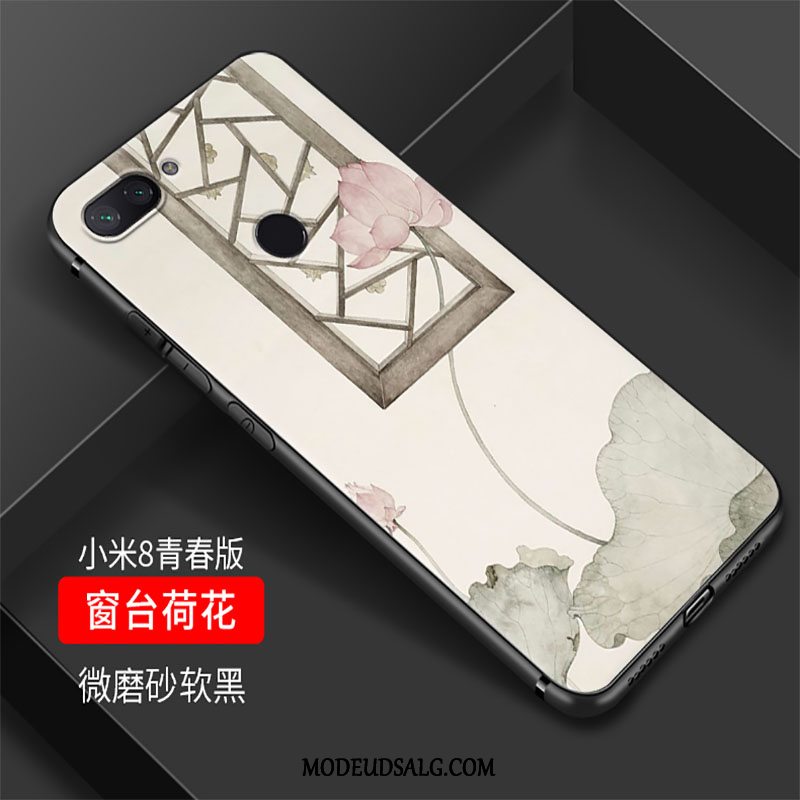 Xiaomi Mi 8 Lite Etui Cover Kinesisk Stil Af Personlighed Silikone Vintage