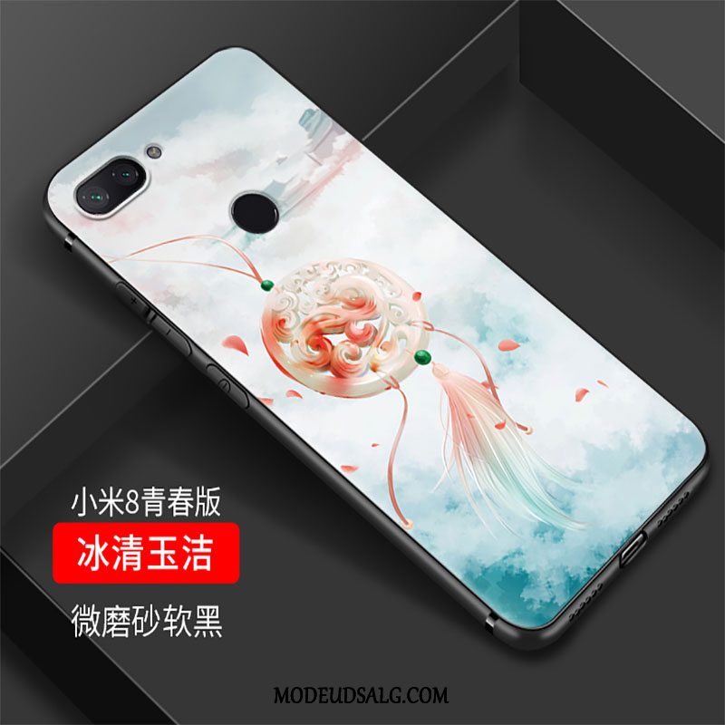 Xiaomi Mi 8 Lite Etui Cover Kinesisk Stil Af Personlighed Silikone Vintage