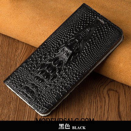 Xiaomi Mi 8 Lite Etui Cover Læder Beskyttelse Ægte Læder Lædertaske