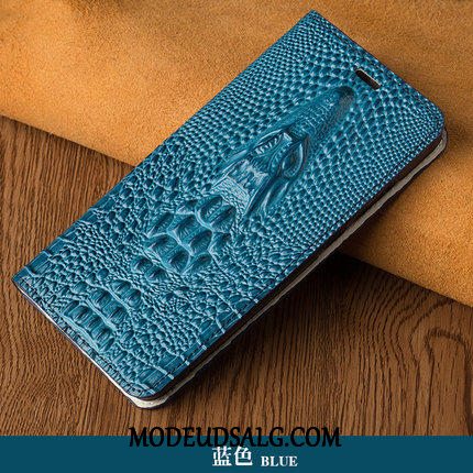 Xiaomi Mi 8 Lite Etui Cover Læder Beskyttelse Ægte Læder Lædertaske