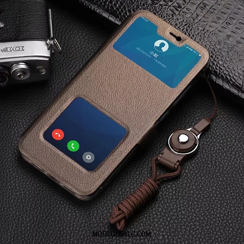 Xiaomi Mi 8 Lite Etui / Cover Lædertaske Ungdom Hængende Ornamenter Alt Inklusive Beskyttelse