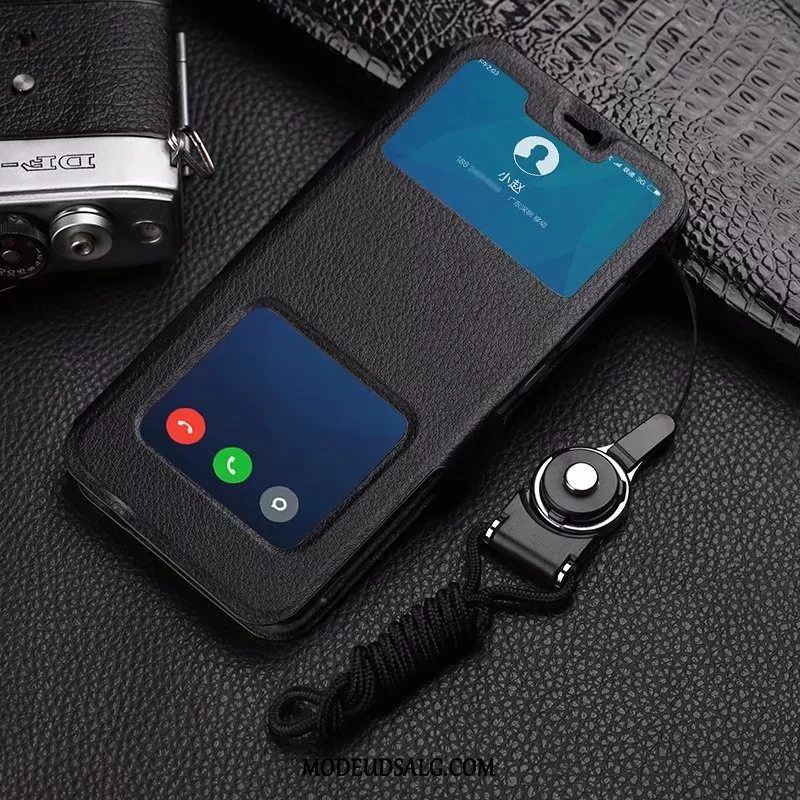 Xiaomi Mi 8 Lite Etui / Cover Lædertaske Ungdom Hængende Ornamenter Alt Inklusive Beskyttelse