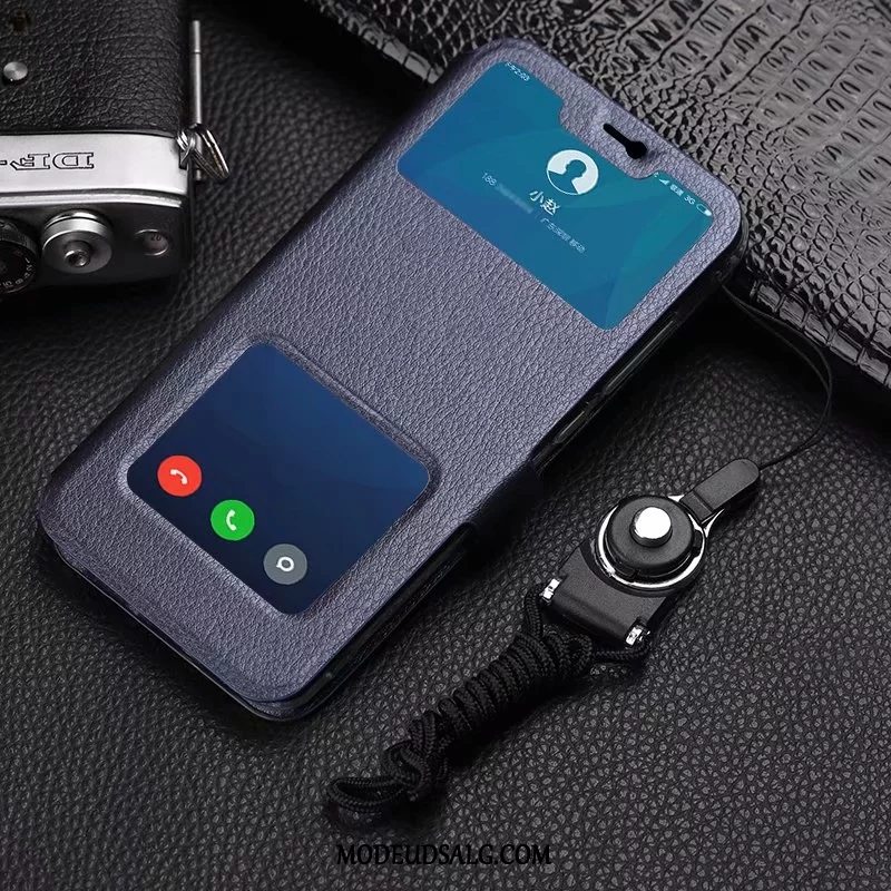 Xiaomi Mi 8 Lite Etui / Cover Lædertaske Ungdom Hængende Ornamenter Alt Inklusive Beskyttelse