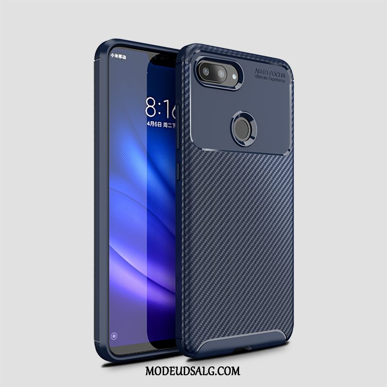 Xiaomi Mi 8 Lite Etui Lille Sektion Business Cyan Anti-fald Blød