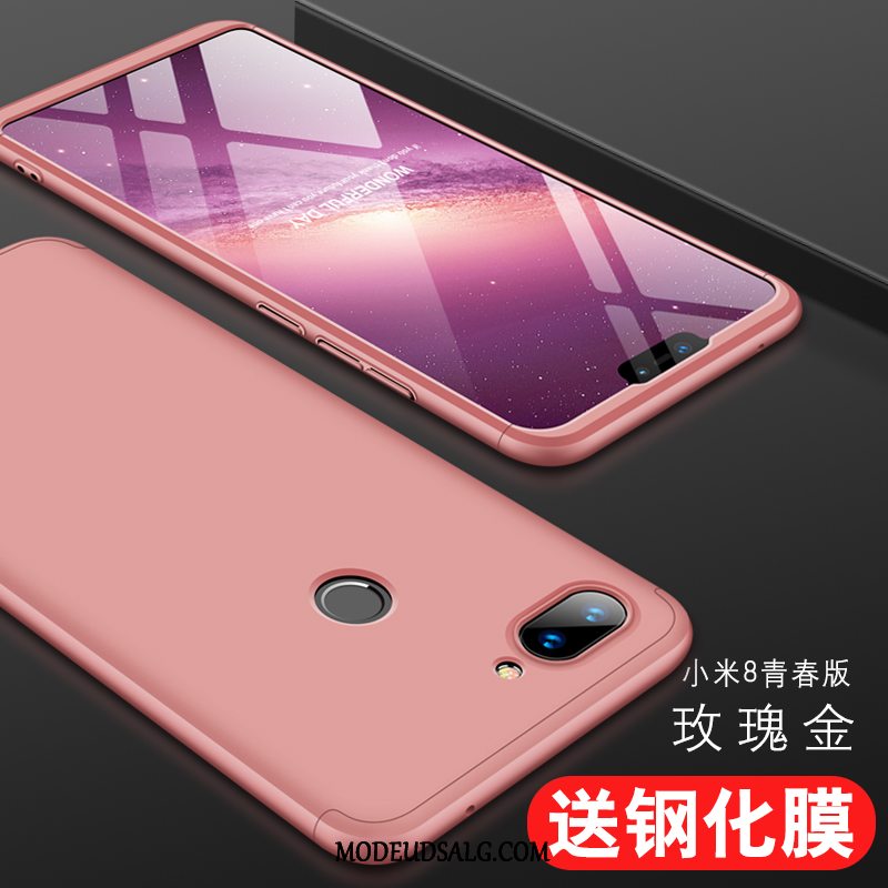 Xiaomi Mi 8 Lite Etui Membrane Rød Hærdning Support Ungdom