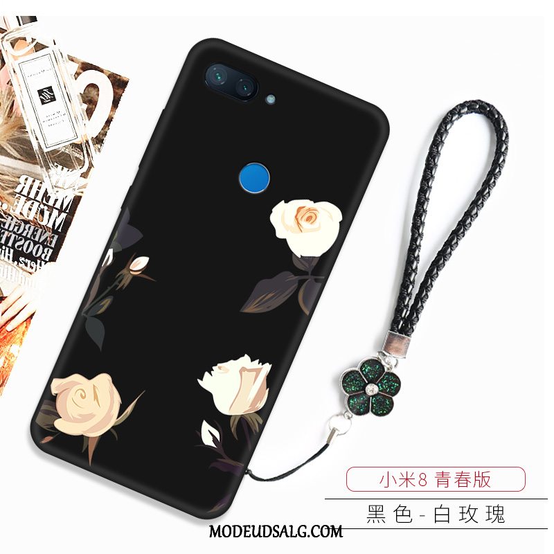 Xiaomi Mi 8 Lite Etui Mønster Kreativ Beskyttelse Sort Alt Inklusive