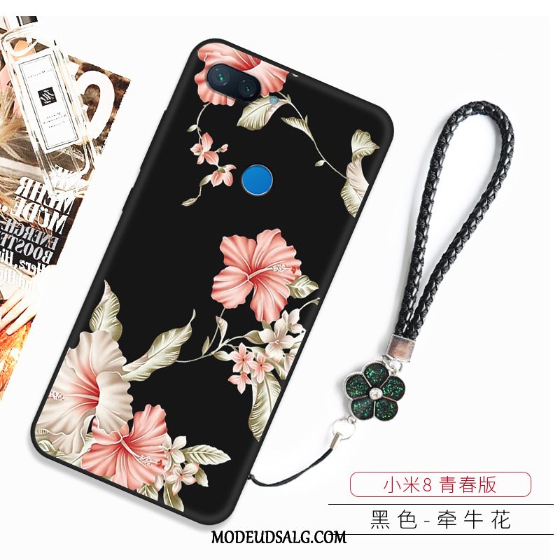 Xiaomi Mi 8 Lite Etui Mønster Kreativ Beskyttelse Sort Alt Inklusive