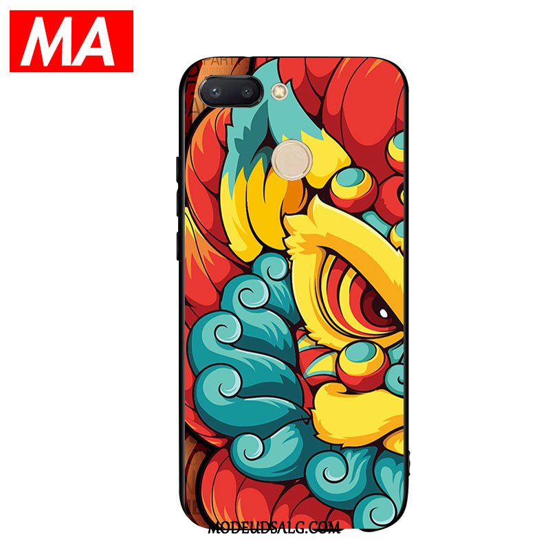 Xiaomi Mi 8 Lite Etui Rød Lille Sektion Beskyttelse Blød Cover