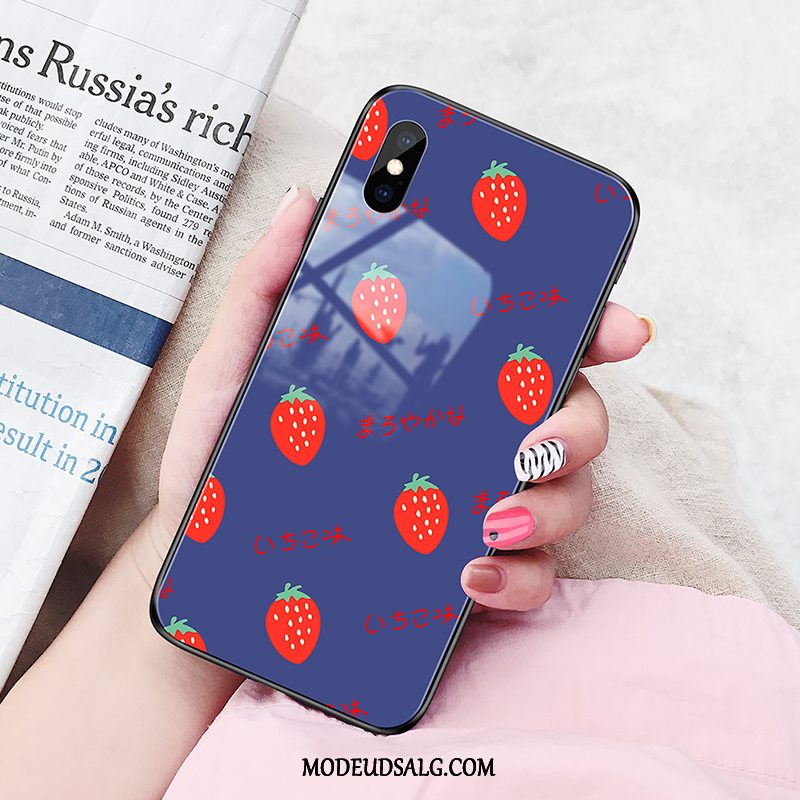 Xiaomi Mi 8 Pro Etui / Cover Lille Sektion Glas Sort Mønster Trend