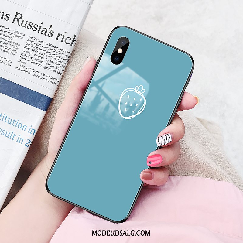 Xiaomi Mi 8 Pro Etui / Cover Lille Sektion Glas Sort Mønster Trend