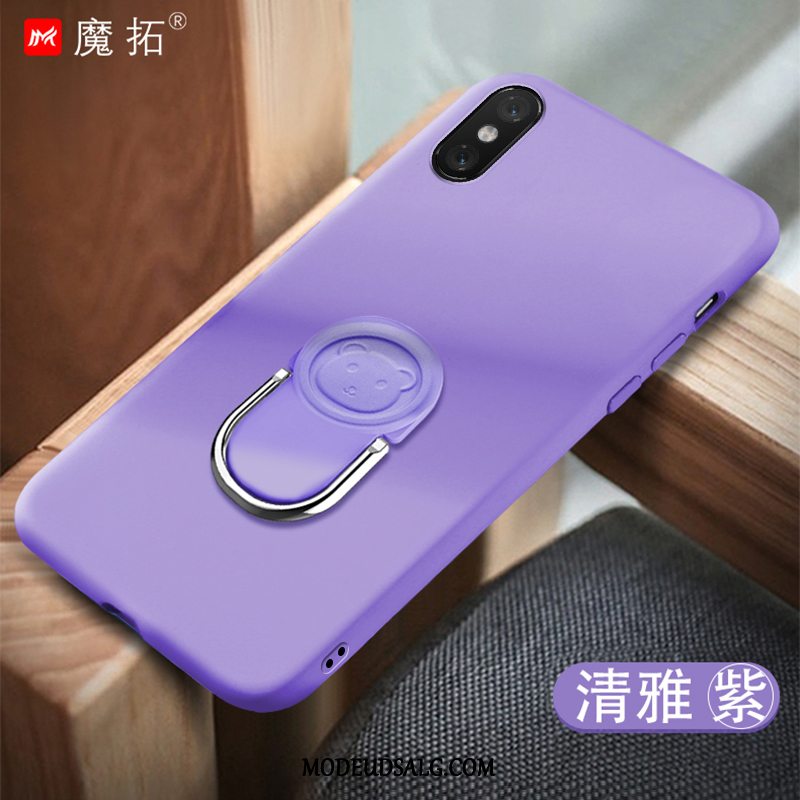 Xiaomi Mi 8 Pro Etui Cover Lille Sektion Rød Blød Hængende Ornamenter