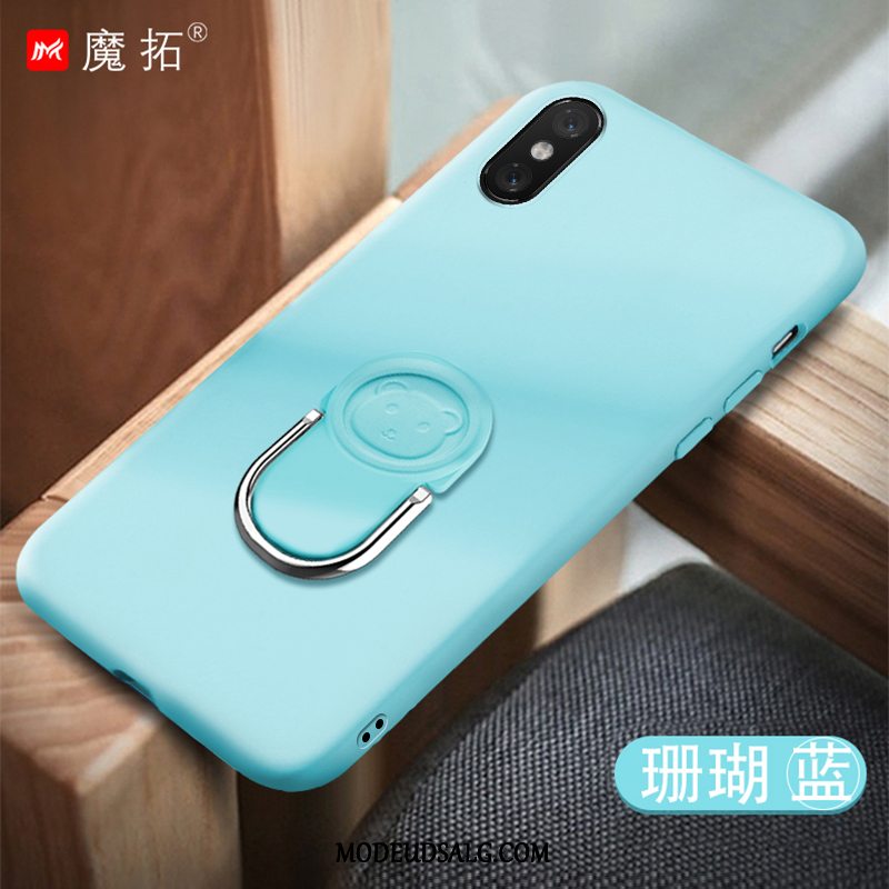 Xiaomi Mi 8 Pro Etui Cover Lille Sektion Rød Blød Hængende Ornamenter