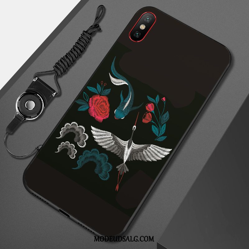 Xiaomi Mi 8 Pro Etui Kran Lille Sektion Grøn Blød Malet