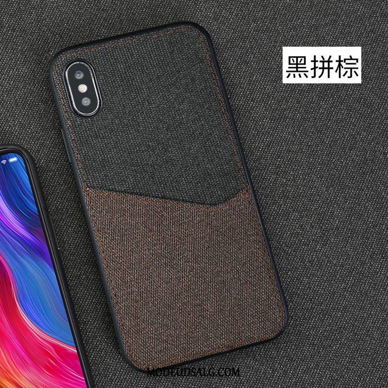 Xiaomi Mi 8 Pro Etui Lille Sektion Business Anti-fald Sort Tynd