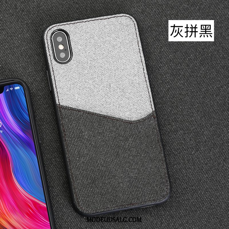 Xiaomi Mi 8 Pro Etui Lille Sektion Business Anti-fald Sort Tynd