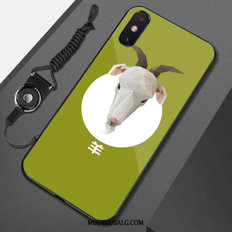 Xiaomi Mi 8 Pro Etui Trend Relief Grøn Anti-fald Blød