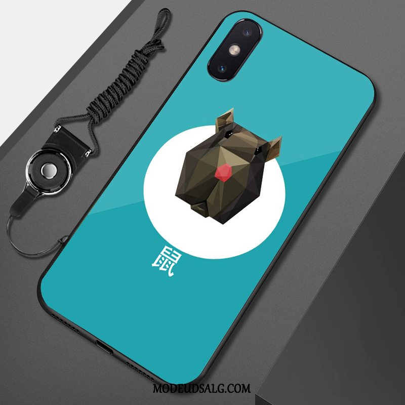 Xiaomi Mi 8 Pro Etui Trend Relief Grøn Anti-fald Blød