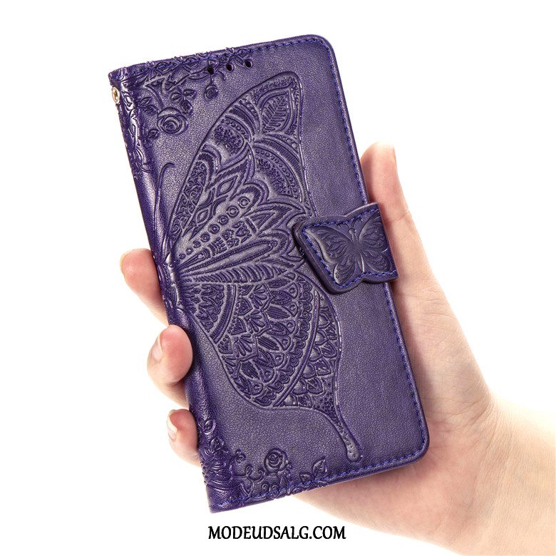 Xiaomi Mi 9 Etui Anti-fald Beskyttelse Lille Sektion Lilla Folio