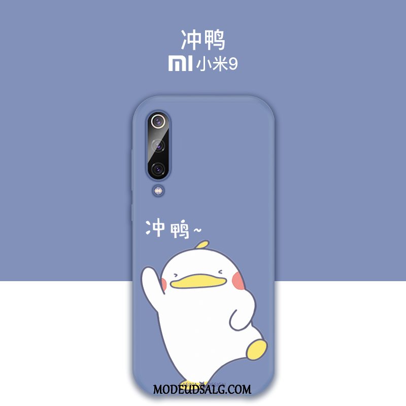 Xiaomi Mi 9 Etui Cartoon Ungdom Blød Cover Blå