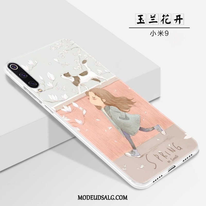 Xiaomi Mi 9 Etui / Cover Af Personlighed Nubuck Lille Sektion Tynd Lyserød