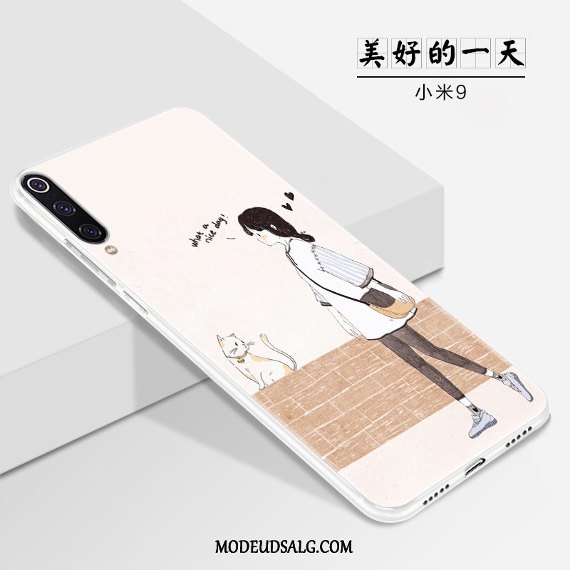 Xiaomi Mi 9 Etui / Cover Af Personlighed Nubuck Lille Sektion Tynd Lyserød