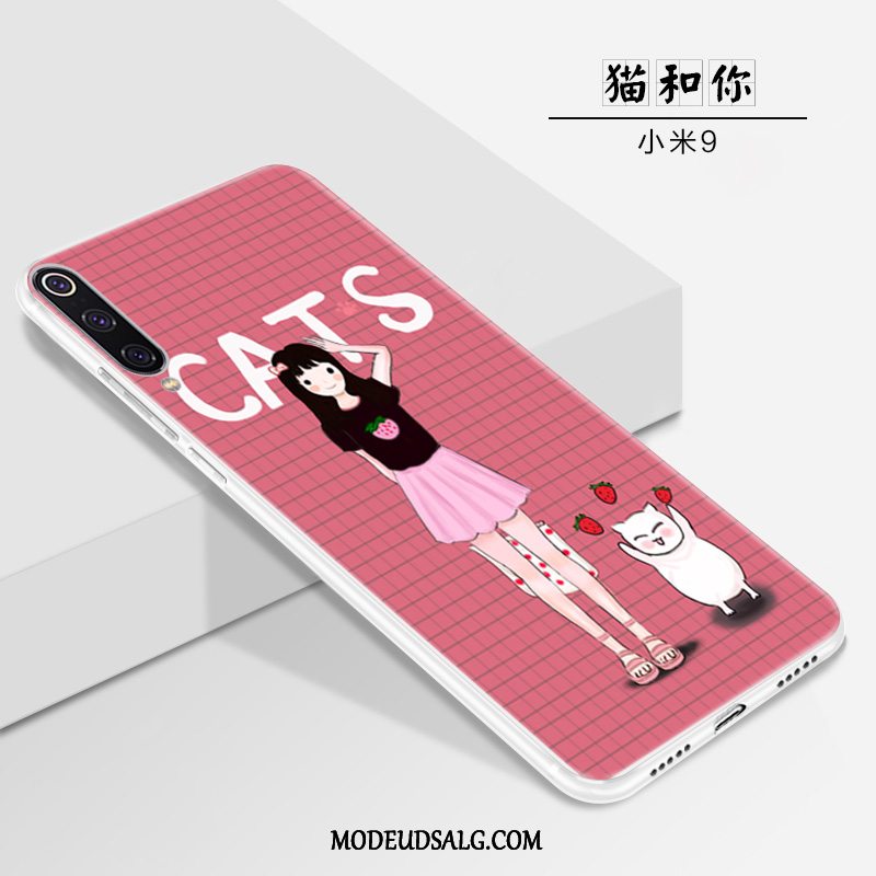 Xiaomi Mi 9 Etui / Cover Af Personlighed Nubuck Lille Sektion Tynd Lyserød