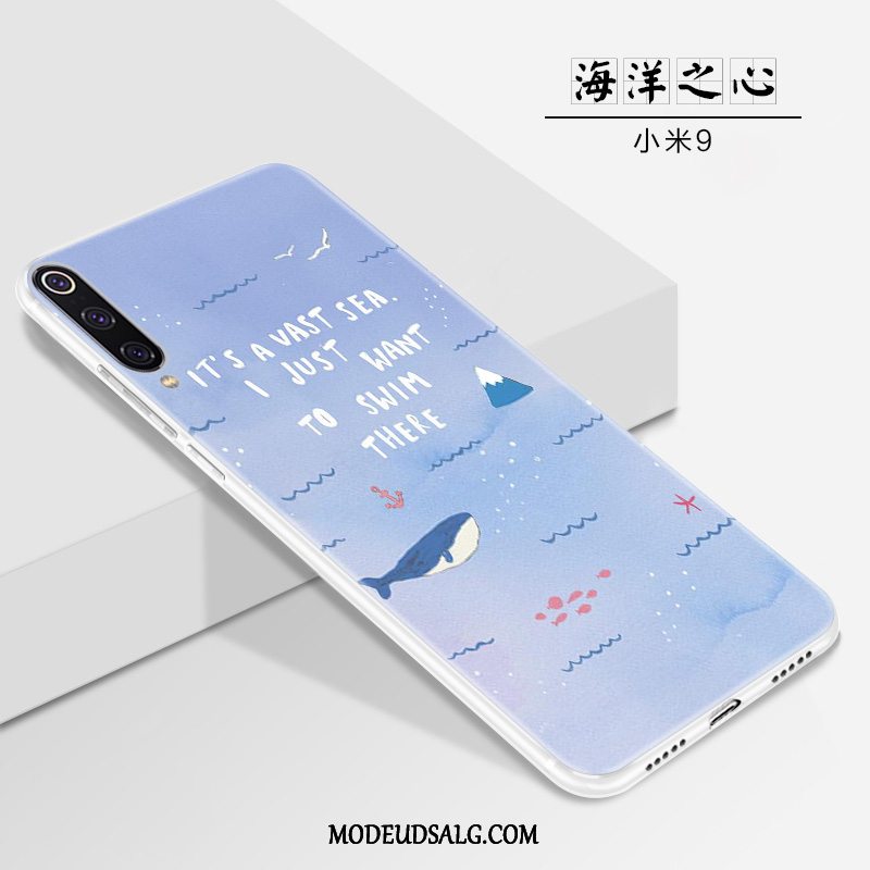 Xiaomi Mi 9 Etui / Cover Af Personlighed Nubuck Lille Sektion Tynd Lyserød