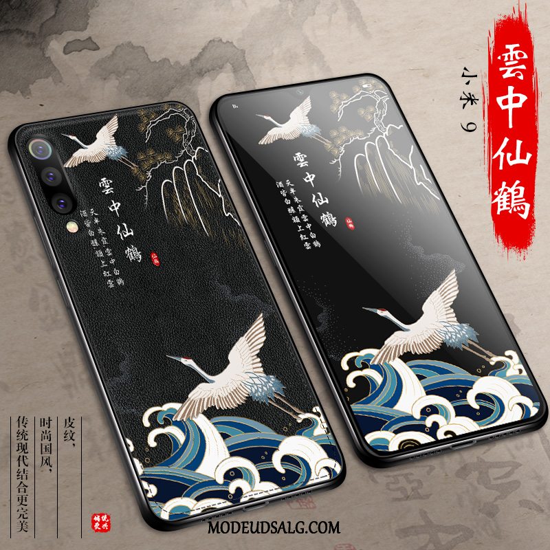 Xiaomi Mi 9 Etui / Cover Kinesisk Stil Trendy Kreativ Sort Tynd