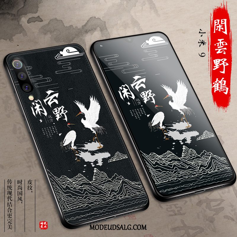 Xiaomi Mi 9 Etui / Cover Kinesisk Stil Trendy Kreativ Sort Tynd