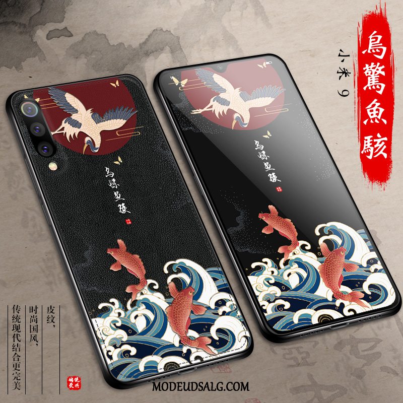 Xiaomi Mi 9 Etui / Cover Kinesisk Stil Trendy Kreativ Sort Tynd