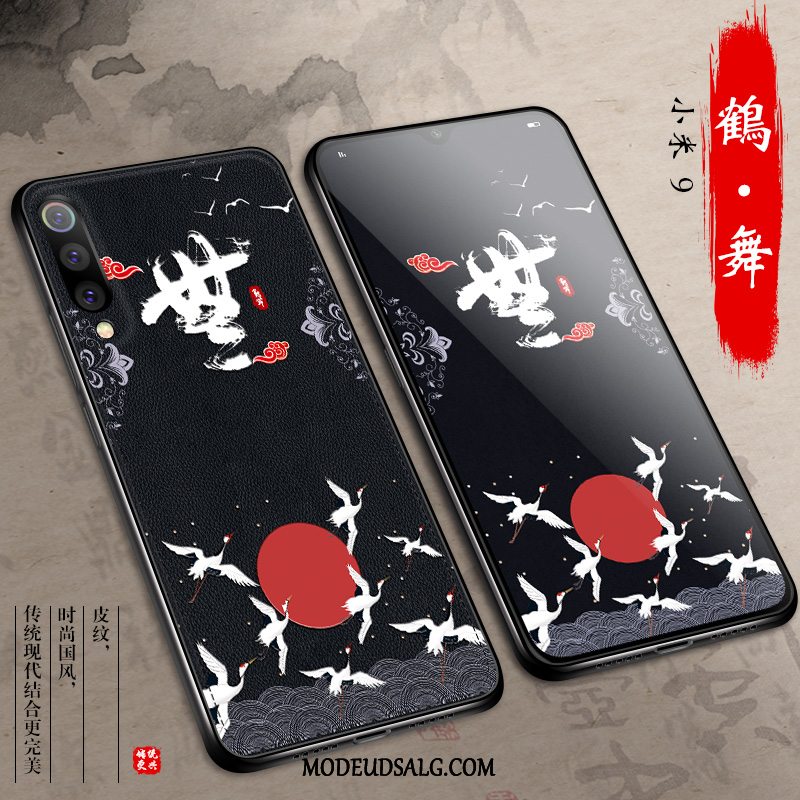 Xiaomi Mi 9 Etui / Cover Kinesisk Stil Trendy Kreativ Sort Tynd