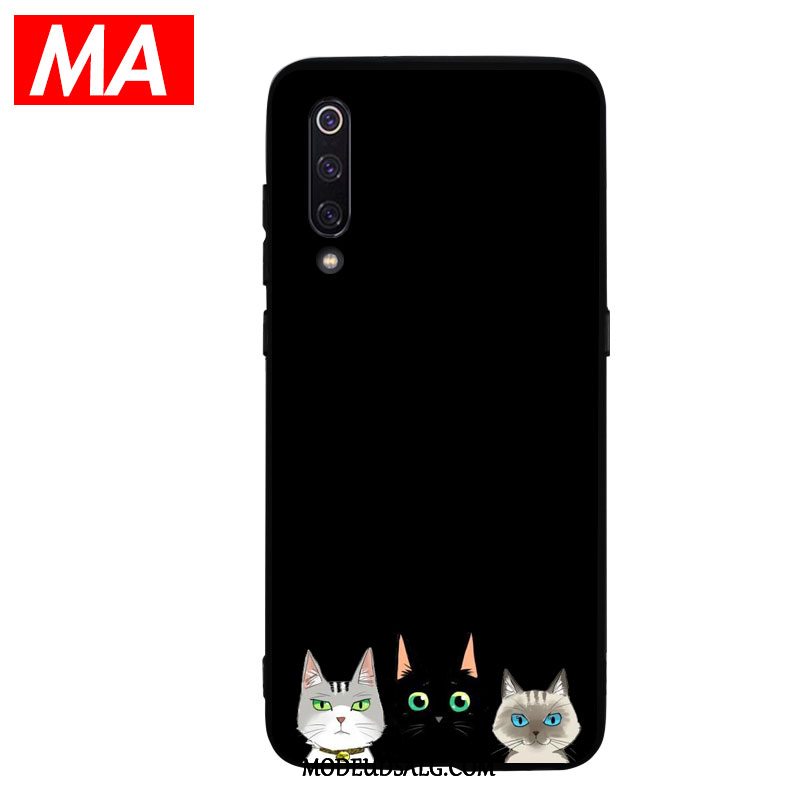 Xiaomi Mi 9 Etui / Cover Silikone Simple Lille Sektion Ungdom Sort