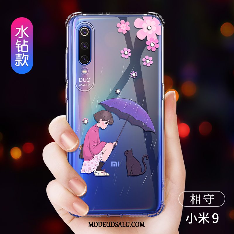 Xiaomi Mi 9 Etui / Cover Tynd Alt Inklusive Blød Gennemsigtig Net Red