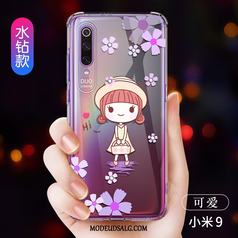 Xiaomi Mi 9 Etui / Cover Tynd Alt Inklusive Blød Gennemsigtig Net Red